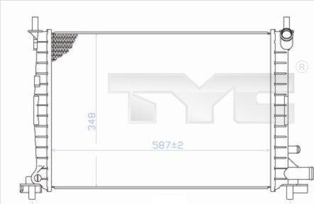 TYC 710-0051 - Радіатор, охолодження двигуна autozip.com.ua