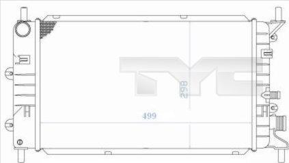 TYC 710-0036 - Радіатор, охолодження двигуна autozip.com.ua