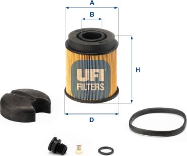 UFI 44.001.00 - Карбамідний фільтр autozip.com.ua