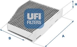 UFI 54.124.00 - Фільтр, повітря у внутрішній простір autozip.com.ua