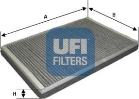 UFI 54.123.00 - Фільтр, повітря у внутрішній простір autozip.com.ua