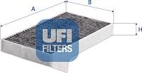 UFI 54.396.00 - Фільтр, повітря у внутрішній простір autozip.com.ua