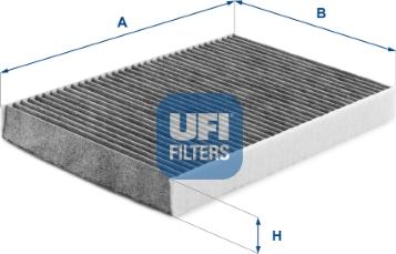 UFI 54.348.00 - Фільтр, повітря у внутрішній простір autozip.com.ua