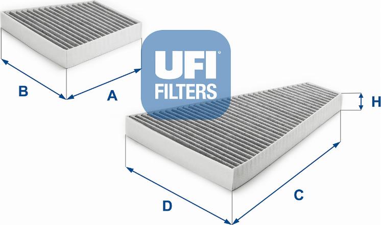 UFI 54.302.00 - Фільтр, повітря у внутрішній простір autozip.com.ua