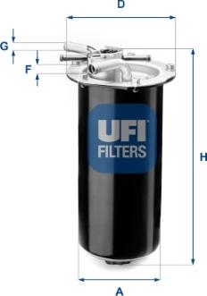 UFI 55.411.01 - Паливний фільтр autozip.com.ua