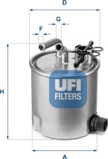 UFI 55.394.00 - Паливний фільтр autozip.com.ua
