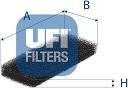 UFI 53.517.00 - Фільтр, повітря у внутрішній простір autozip.com.ua
