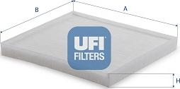 UFI 53.534.00 - Фільтр, повітря у внутрішній простір autozip.com.ua