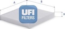 UFI 53.525.00 - Фільтр, повітря у внутрішній простір autozip.com.ua