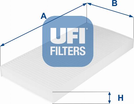 UFI 53.045.00 - Фільтр, повітря у внутрішній простір autozip.com.ua