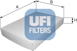 UFI 53.002.00 - Фільтр, повітря у внутрішній простір autozip.com.ua