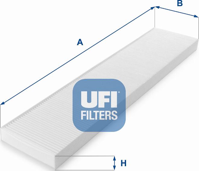 UFI 53.017.00 - Фільтр, повітря у внутрішній простір autozip.com.ua