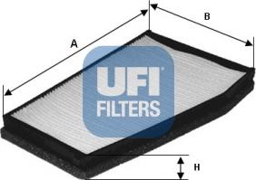 UFI 53.133.00 - Фільтр, повітря у внутрішній простір autozip.com.ua
