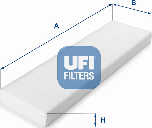 UFI 53.156.00 - Фільтр, повітря у внутрішній простір autozip.com.ua
