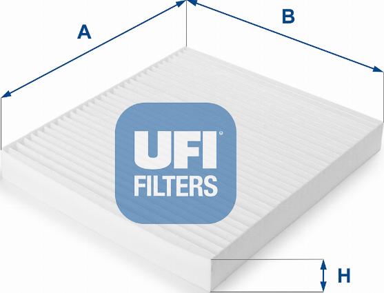 UFI 53.150.00 - Фільтр, повітря у внутрішній простір autozip.com.ua