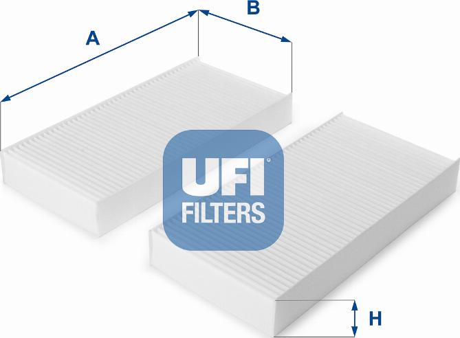 UFI 53.108.00 - Фільтр, повітря у внутрішній простір autozip.com.ua