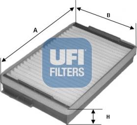 UFI 53.139.00 - Фільтр, повітря у внутрішній простір autozip.com.ua