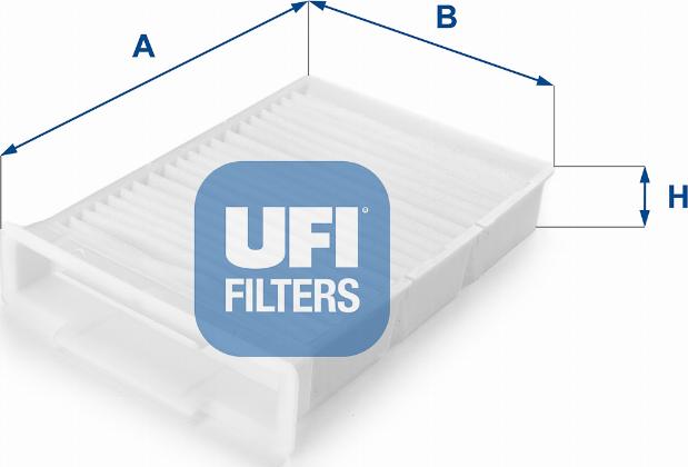 UFI 53.132.00 - Фільтр, повітря у внутрішній простір autozip.com.ua
