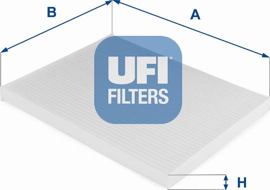 UFI 53.124.00 - Фільтр, повітря у внутрішній простір autozip.com.ua