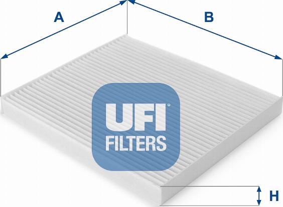 UFI 53.125.00 - Фільтр, повітря у внутрішній простір autozip.com.ua