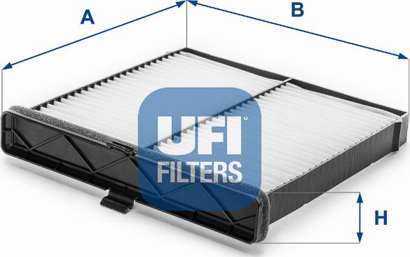 UFI 53.365.00 - Фільтр, повітря у внутрішній простір autozip.com.ua