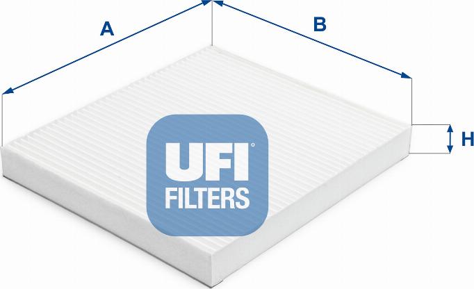 UFI 53.386.00 - Фільтр, повітря у внутрішній простір autozip.com.ua