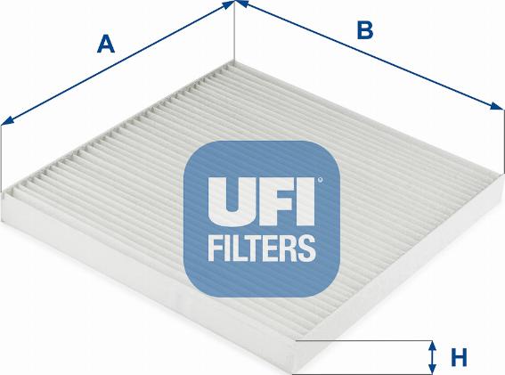 UFI 53.327.00 - Фільтр, повітря у внутрішній простір autozip.com.ua