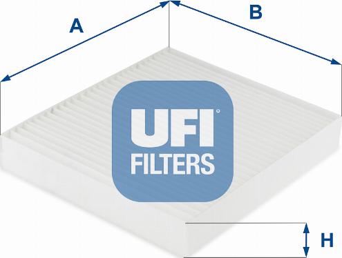 UFI 53.249.00 - Фільтр, повітря у внутрішній простір autozip.com.ua