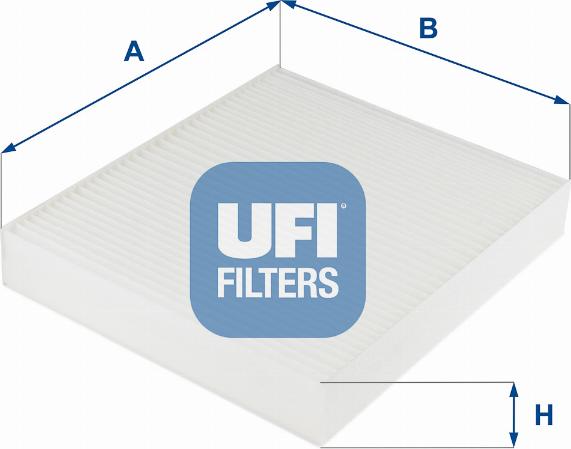 UFI 53.254.00 - Фільтр, повітря у внутрішній простір autozip.com.ua