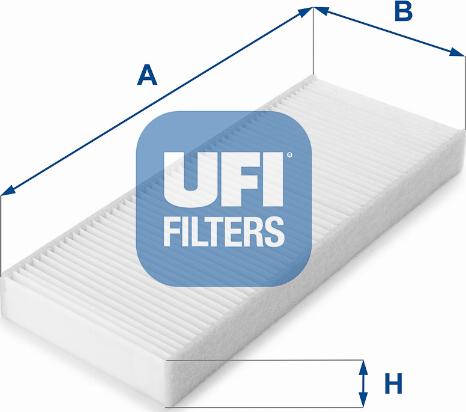 UFI 53.214.00 - Фільтр, повітря у внутрішній простір autozip.com.ua