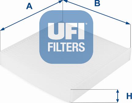 UFI 53.210.00 - Фільтр, повітря у внутрішній простір autozip.com.ua