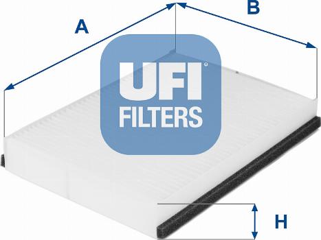 UFI 53.211.00 - Фільтр, повітря у внутрішній простір autozip.com.ua