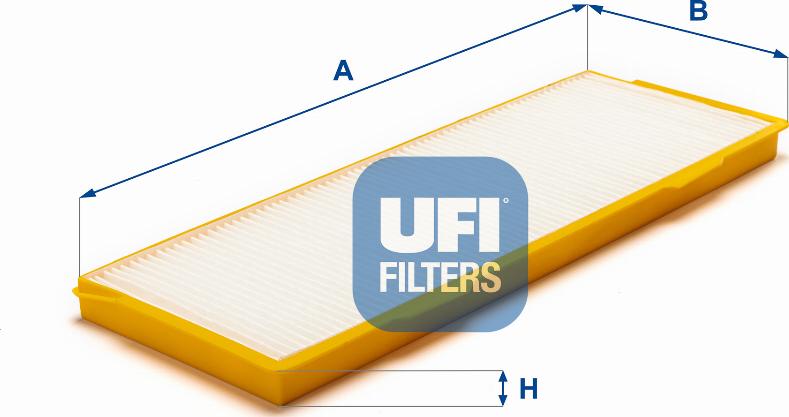 UFI 53.289.00 - Фільтр, повітря у внутрішній простір autozip.com.ua