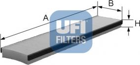 UFI 53.283.00 - Фільтр, повітря у внутрішній простір autozip.com.ua