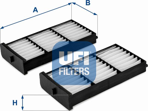 UFI 53.274.00 - Фільтр, повітря у внутрішній простір autozip.com.ua