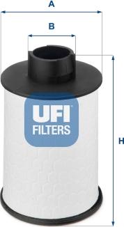 UFI 60.H2O.00 - Паливний фільтр autozip.com.ua