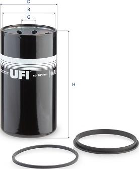 UFI 80.151.00 - Фільтр, Гідравлічна система приводу робочого устаткування autozip.com.ua