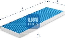 UFI 34.453.00 - Фільтр, повітря у внутрішній простір autozip.com.ua