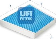 UFI 34.133.00 - Фільтр, повітря у внутрішній простір autozip.com.ua
