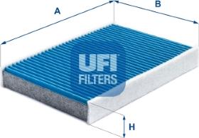 UFI 34.249.00 - Фільтр, повітря у внутрішній простір autozip.com.ua