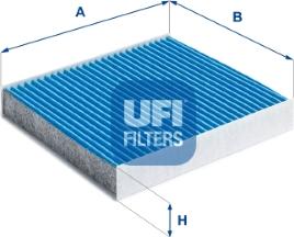 UFI 34.244.00 - Фільтр, повітря у внутрішній простір autozip.com.ua