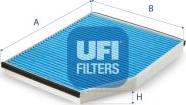 UFI 34.261.00 - Фільтр, повітря у внутрішній простір autozip.com.ua