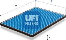 UFI 34.224.00 - Фільтр, повітря у внутрішній простір autozip.com.ua