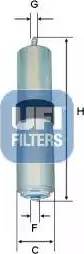 UFI 31.926.00 - Паливний фільтр autozip.com.ua