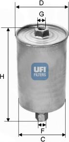 UFI 31.594.00 - Паливний фільтр autozip.com.ua