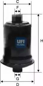 UFI 31.674.00 - Паливний фільтр autozip.com.ua