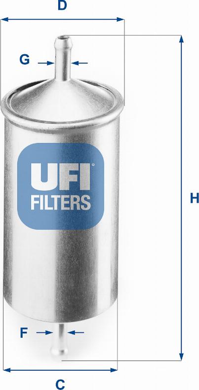 UFI 31.501.00 - Паливний фільтр autozip.com.ua