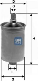 UFI 31.503.00 - Паливний фільтр autozip.com.ua