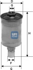 UFI 31.511.00 - Паливний фільтр autozip.com.ua