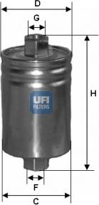 UFI 31.589.00 - Паливний фільтр autozip.com.ua